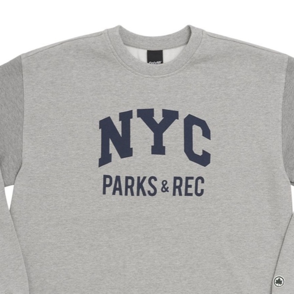 ONLY NY NYC Parks Phys Ed Crewneck - Heather Grey / S